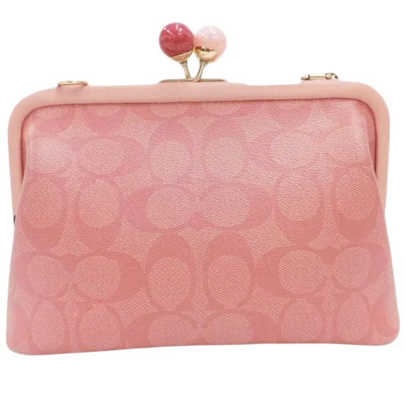 Authentic Coach Nora Kisslock Crossbody In Candy Pink Colorway Unused W/ COA - Picture 5 of 17
